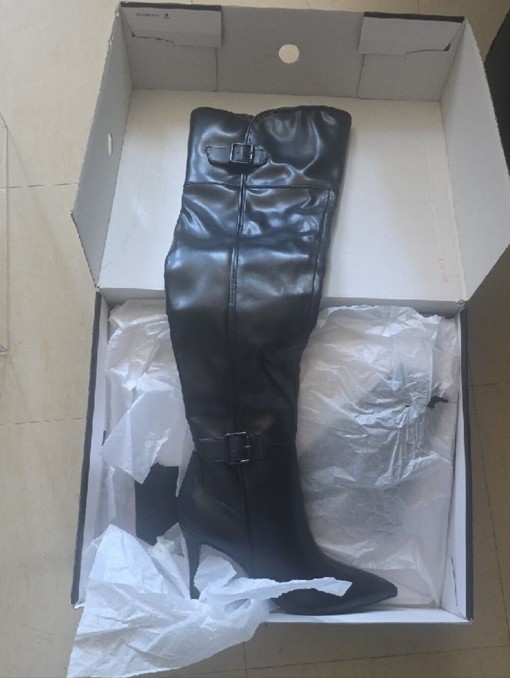 Nine West Black Over-the-Knee Boots FLYE3